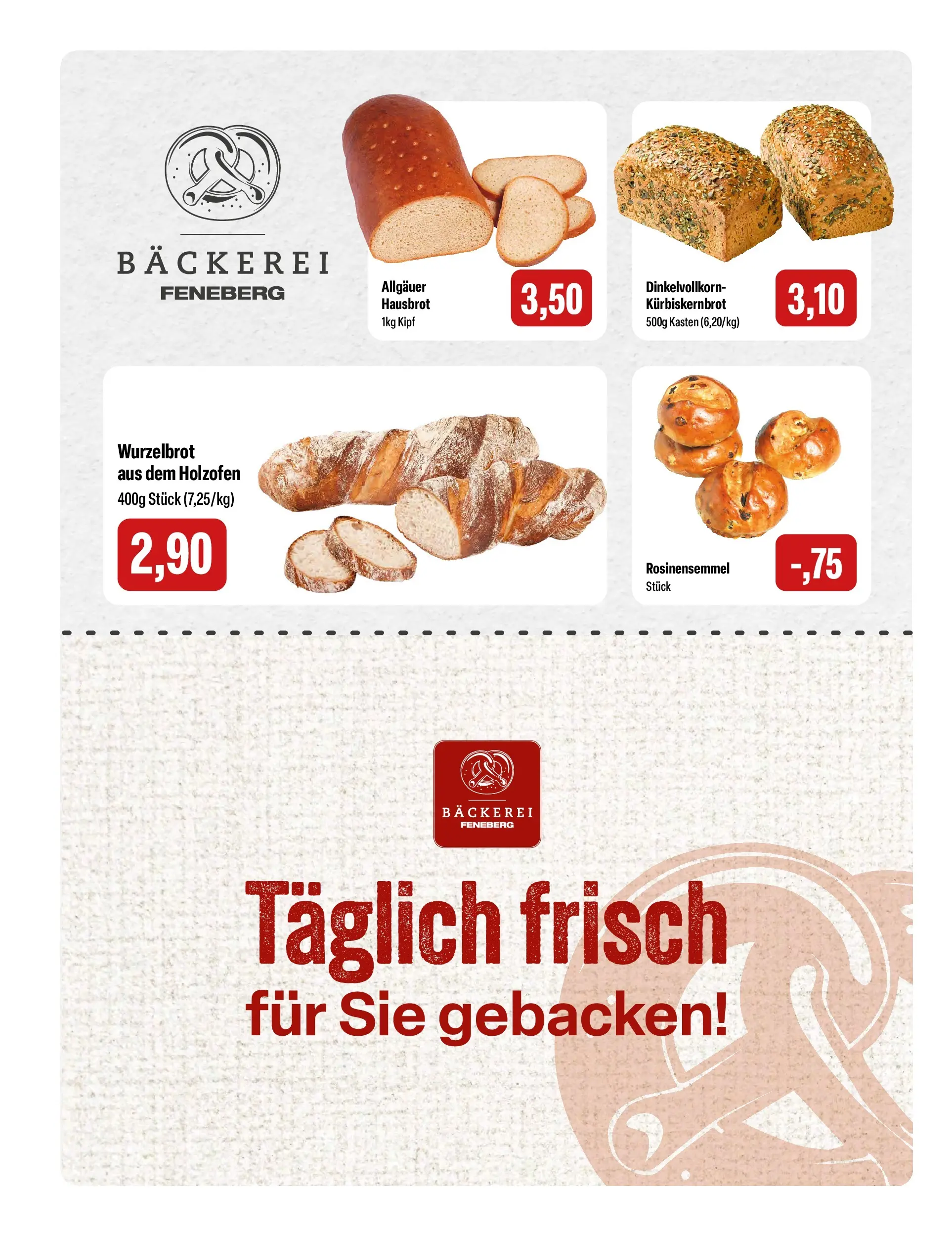 Feneberg Aktuelle Angebote (ab 15.04.2026) zum Blättern | Seite: 6 | Produkte: Bäckerei