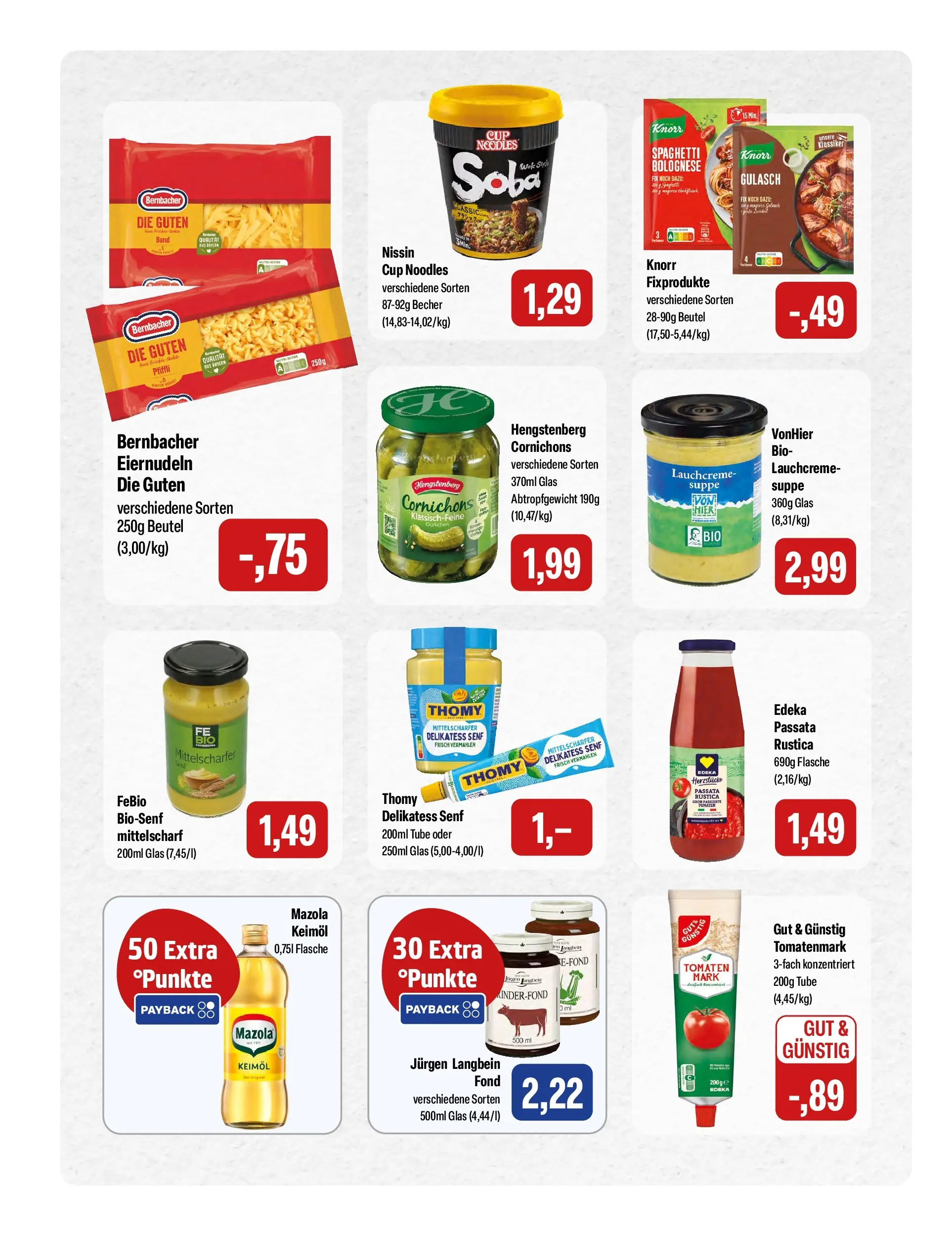 Feneberg Aktuelle Angebote (ab 15.04.2026) zum Blättern | Seite: 12 | Produkte: Knorr fix, Tomaten, Knorr, Gulasch