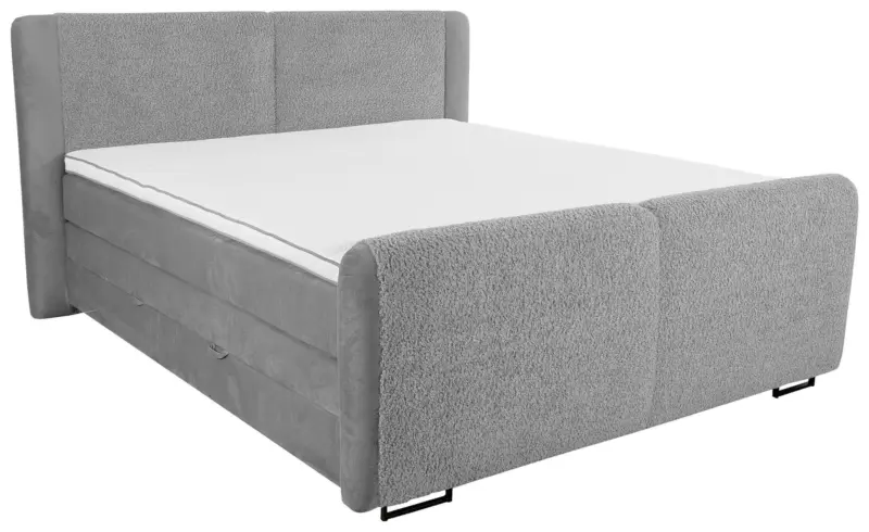 Boxspringbett Rona ca. 180x200 cm Grau