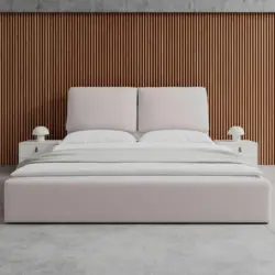 Polsterbett Perla Beige ca. 180x200 cm