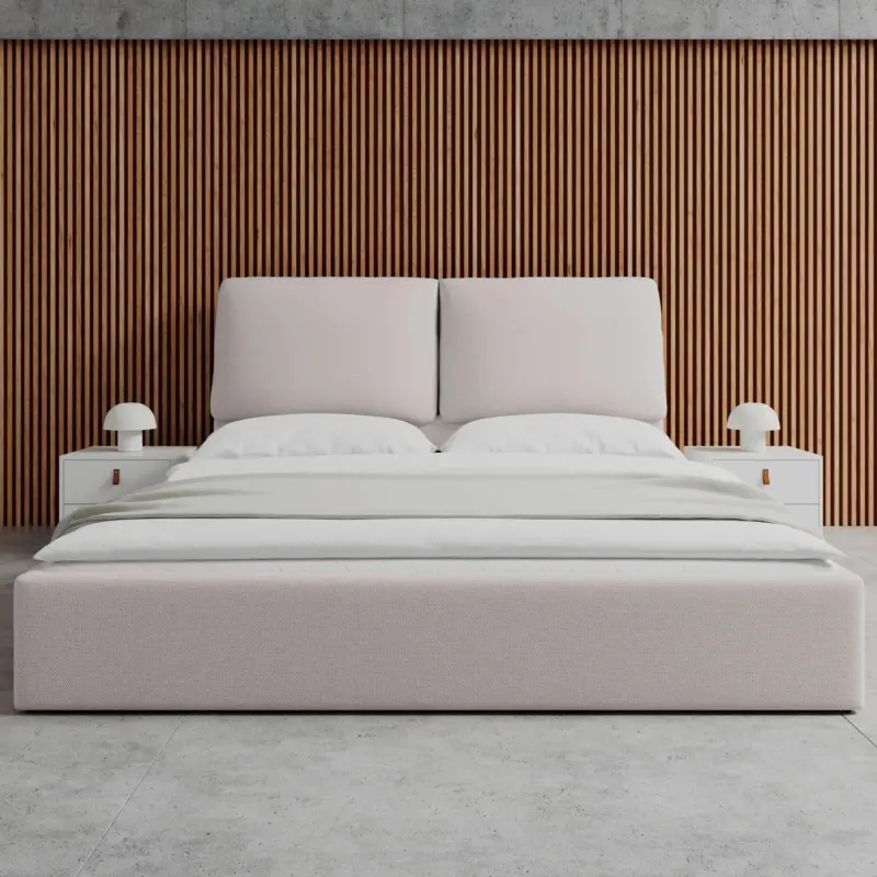 Polsterbett Perla Beige ca. 180x200 cm