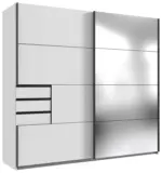 m&ouml;max Schwebet&uuml;renschrank Saigon in Wei&szlig; ca. 225x208x64cm