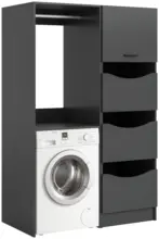 M&ouml;belix Hauswirtschaftsraum Free Anthrazit