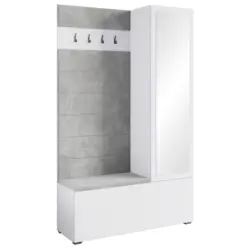 Garderobe Tejo Wei&szlig; Hochglanz