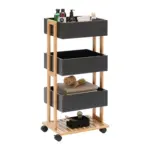 M&ouml;belix Allzweckwagen Anni in Naturfarben/Schwarz