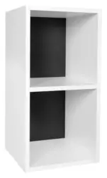 Standregal ca. 30x60x60 cm Wei&szlig;, Schwarz