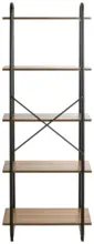 m&ouml;max Regal Hengelo 5 in Schwarz/Eichefarben