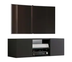 Lowboard Jusa Schwarz B: ca. 115 cm