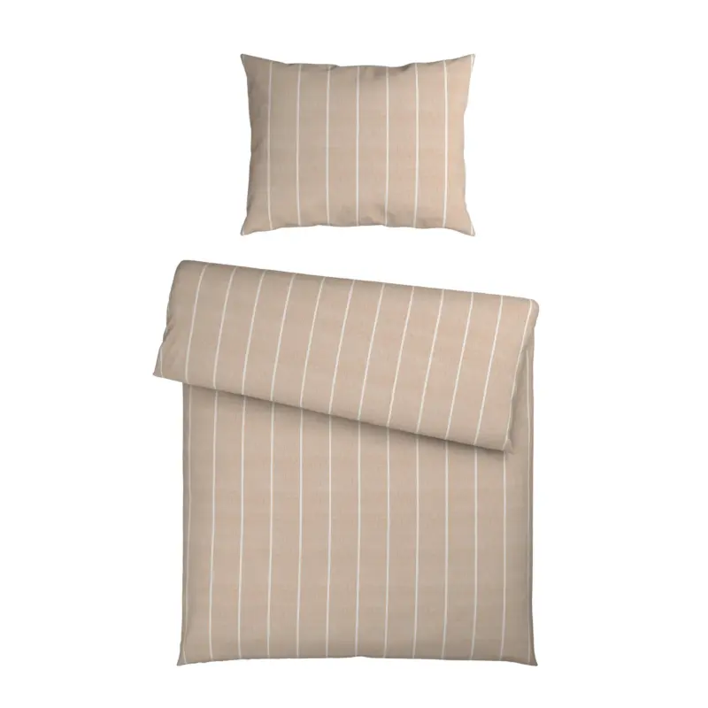 Bettw&auml;sche Tyline Beige ca. 140x200cm
