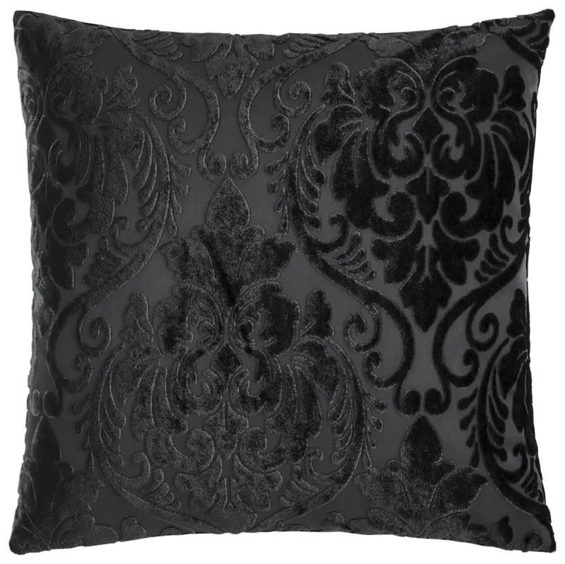 Zierkissen Velvet Ornament Schwarz ca. 45x45cm