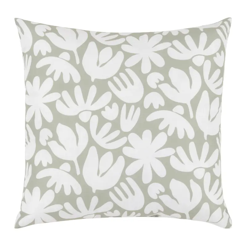 Zierkissen Betty Wei&szlig;/Salbeigr&uuml;n ca. 40x40cm