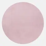 m&ouml;max Hochflorteppich Pouffy Rosa &Oslash; ca. 120cm