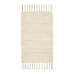 Fleckerlteppich Julia 1 in Hellbraun ca. 60x90cm