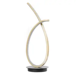 LED-Tischleuchte Sign Schwarz/Gold max. 12 Watt