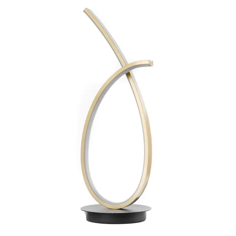 LED-Tischleuchte Sign Schwarz/Gold max. 12 Watt