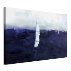 Leinwandbild Maritime Memory Blau/Grauwei&szlig; ca. 120x80x1,2cm