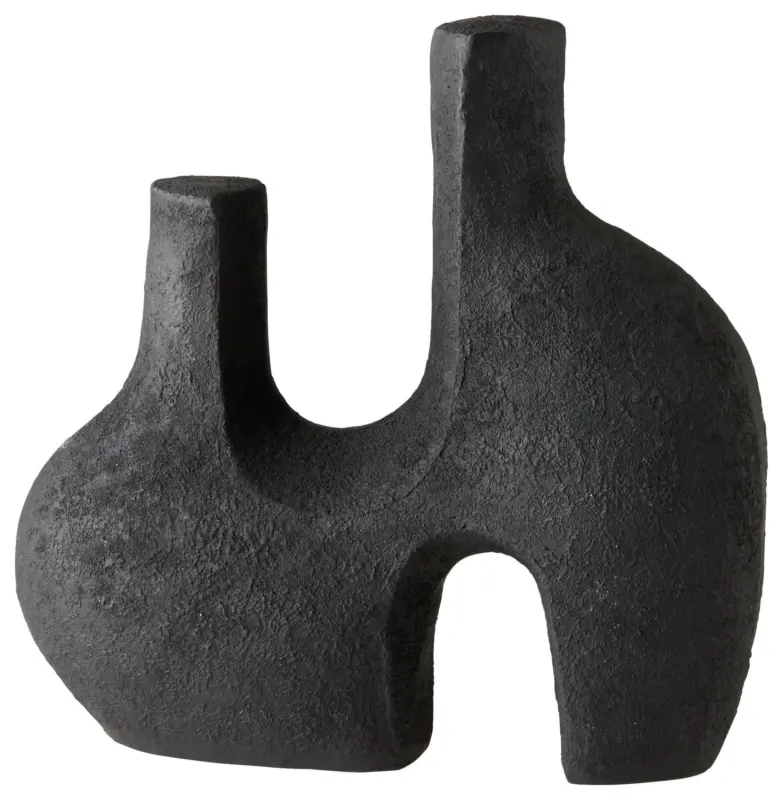 Skulptur Binge in Schwarz