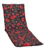 m&ouml;max Liegenauflage Trondheim ca. 191x58cm Schwarz Mohnblume