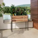 m&ouml;max Hochbeet Christo 3 Schwarz/Akaziefarben