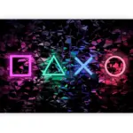 M&ouml;belix Fototapete Fun Symbols Multicolor/Schwarz