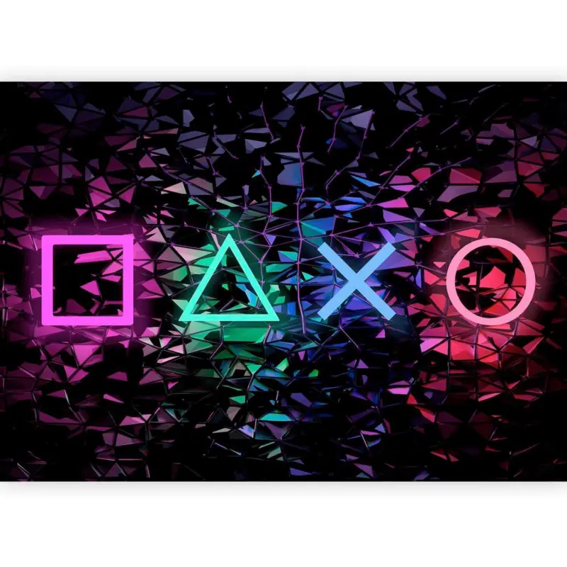 Fototapete Fun Symbols Multicolor/Schwarz