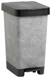 Treteimer Style Schwarz/Grau ca. 25l