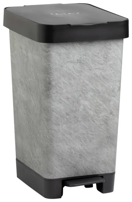 Treteimer Style Schwarz/Grau ca. 25l