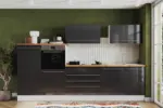 M&ouml;belix K&uuml;chenblock Gabriel mit Ger&auml;ten ca. 320 cm Grau