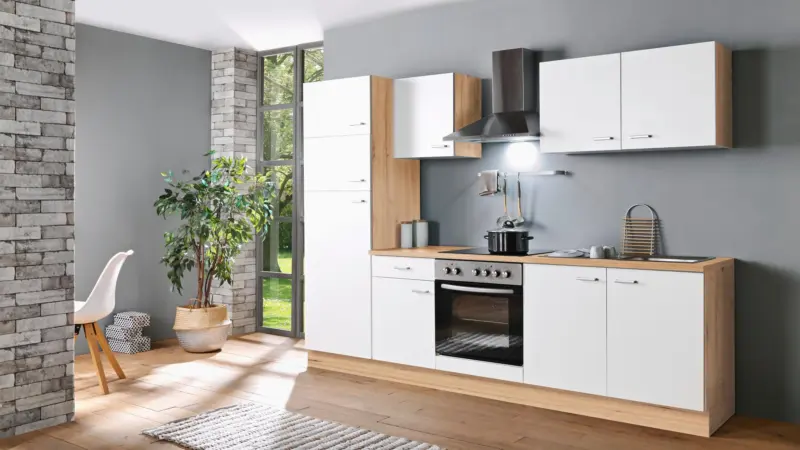 K&uuml;chenblock Artisan-Classic Wei&szlig; B: ca. 270 cm