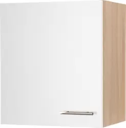 K&uuml;chenoberschrank Merle Wei&szlig;/Eichefarben