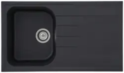 Granitsp&uuml;le Orlando ca. 86x20,9x50 cm Schwarz