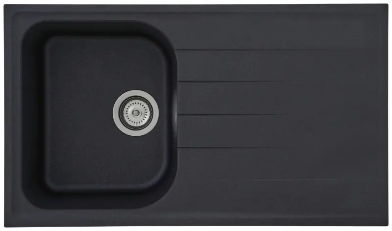 Granitsp&uuml;le Orlando ca. 86x20,9x50 cm Schwarz