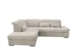 m&ouml;max Ecksofa Dalida Beige Chenille m. Bettkasten