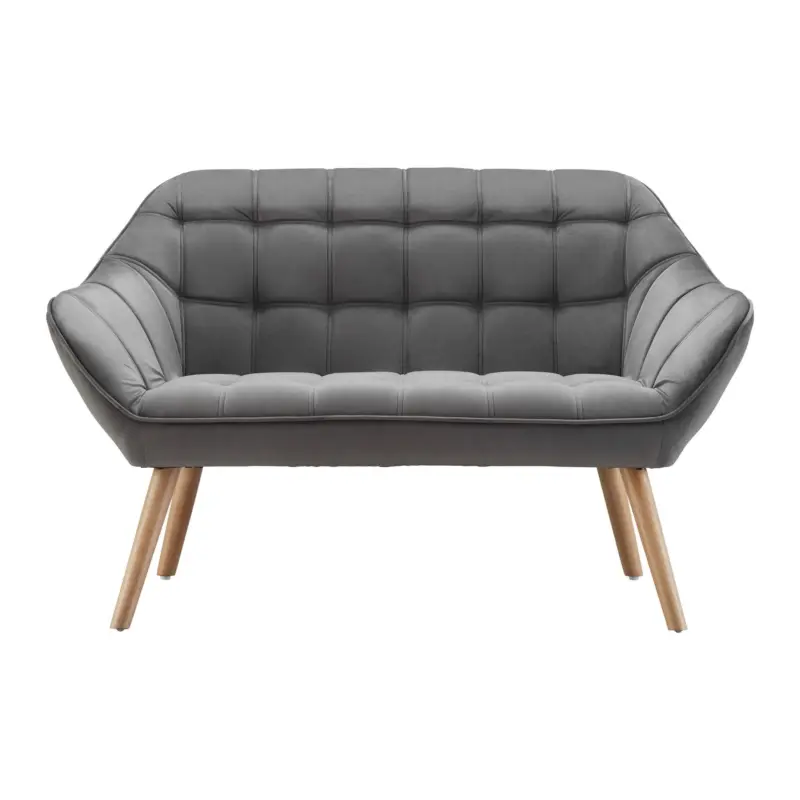 Sofa Monique Grau Samt