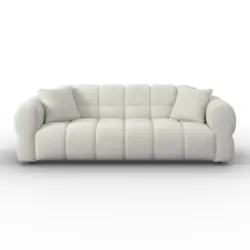 Sofa Marie Chenille Wei&szlig;