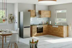 Eckk&uuml;che Winkelblock ohne Ger&auml;te ca. 210x210cm Eiche