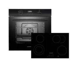 Backofenset ASET7007700 ca. 59,5/59,5/56,5 cm Schwarz