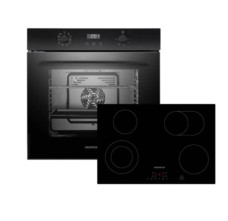 Backofenset ASET7007700 ca. 59,5/59,5/56,5 cm Schwarz