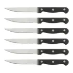 m&ouml;max Steakmesserset Forsti Schwarz/Silber, 6 tlg.