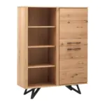 m&ouml;max Highboard Emilio Eichefarben Echtholz/MDF
