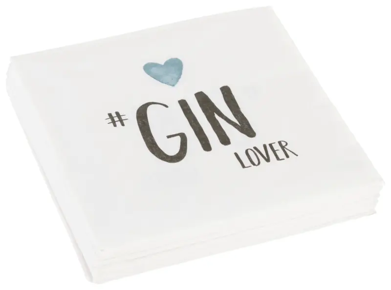 Cocktailserviette Linda in Wei&szlig; ca. 25x25cm