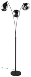 Stehleuchte Lumina Schwarz/Chrom max. 40 Watt