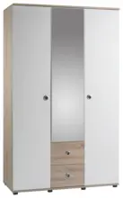 m&ouml;max Kombischrank Wiki ca. 115x190 cm Wei&szlig;/Eiche