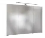 M&ouml;belix Spiegelschrank Pienza mit LED 3-t&uuml;rig ca. 100x64 cm Wei&szlig;