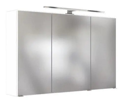 Spiegelschrank Pienza mit LED 3-t&uuml;rig ca. 100x64 cm Wei&szlig;