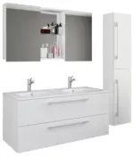 m&ouml;max Badezimmer Budasi 4-tlg. ca. 145 cm Wei&szlig;