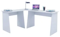 Eckschreibtisch Masola Wei&szlig; ca. 105x135x74cm
