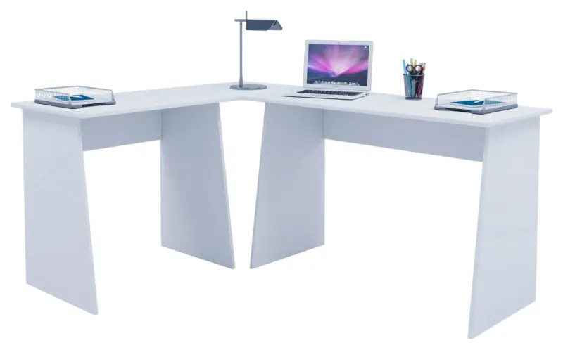 Eckschreibtisch Masola Wei&szlig; ca. 105x135x74cm