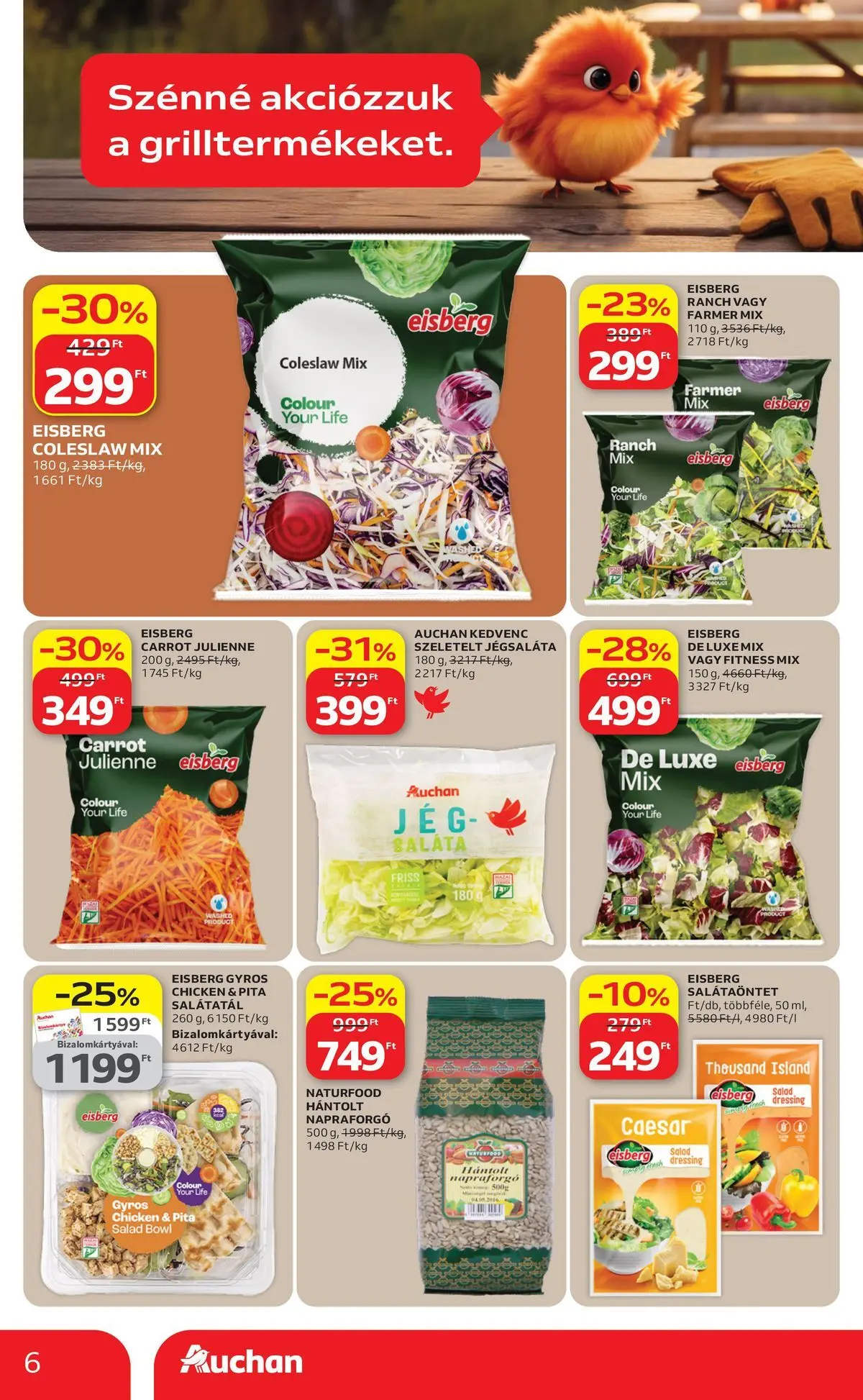 Auchan - Auchan újság érvényessége 2026.04.15-ig - 2026.04.08. -tól/töl > akció, lapozható szórólap 🛍️ | Oldal: 6