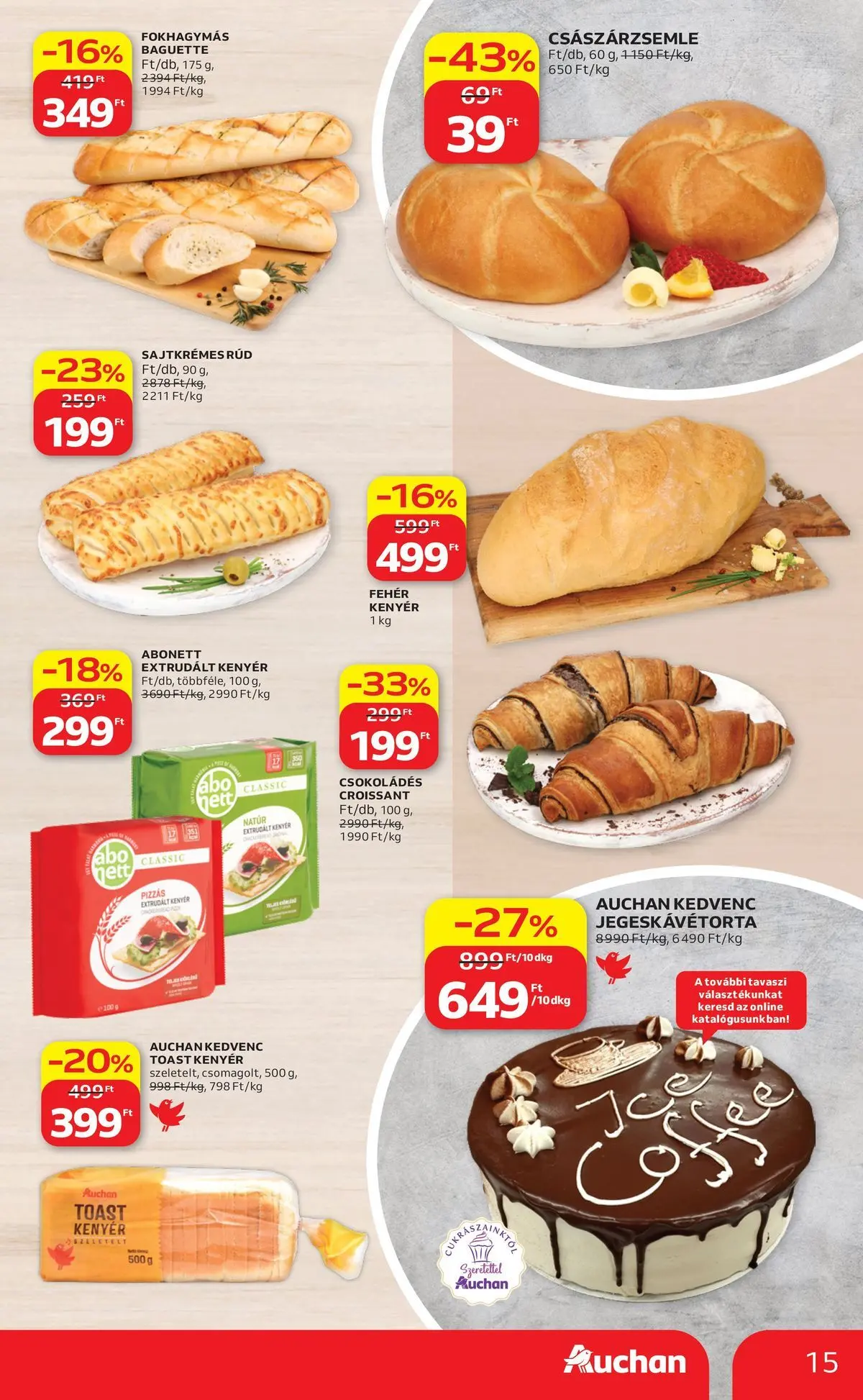 Auchan - Auchan újság érvényessége 2026.04.15-ig - 2026.04.08. -tól/töl > akció, lapozható szórólap 🛍️ | Oldal: 15